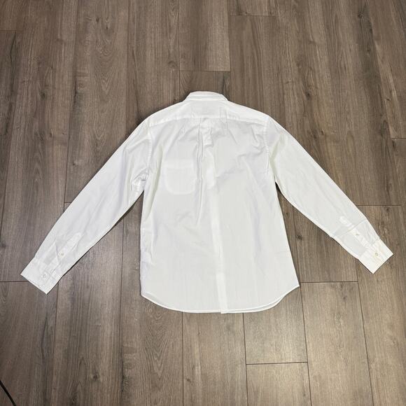 J.Crew Classic Secret Wash Cotton Poplin Shirt Mens M White Button Down BW443 LS - Picture 6 of 9